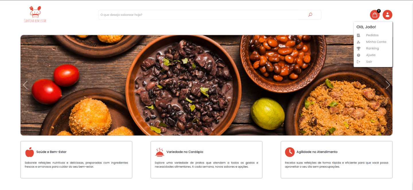 Cantina Bem-Estar, página inicial